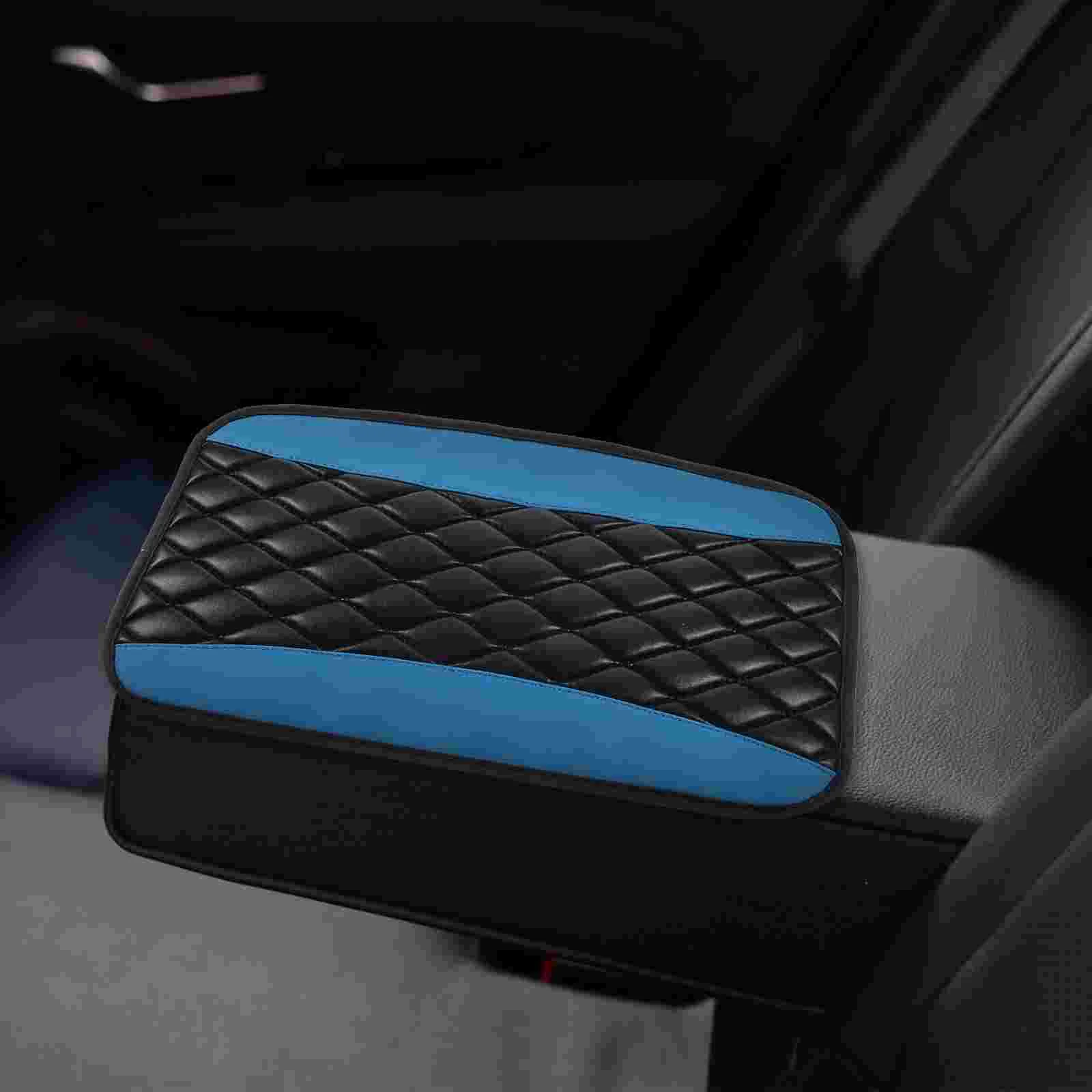 

Embroidered Luggage Cover Car Arm Padded Pu Armrest Protector Vehicle Center Console