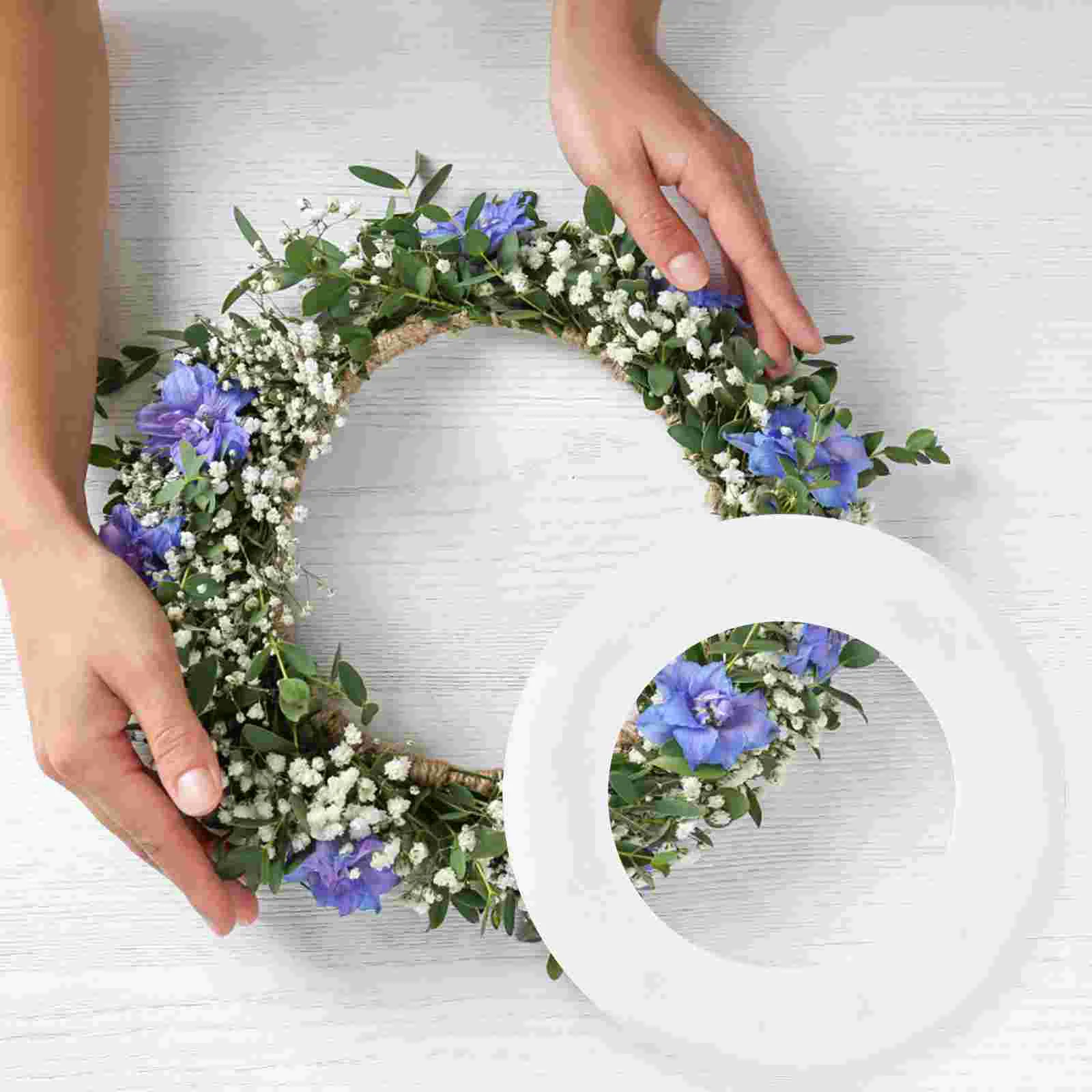 Foam Ring Circle for DIY Floral Round Circles Polystyrene Rings Craft Party Ornament Supplies