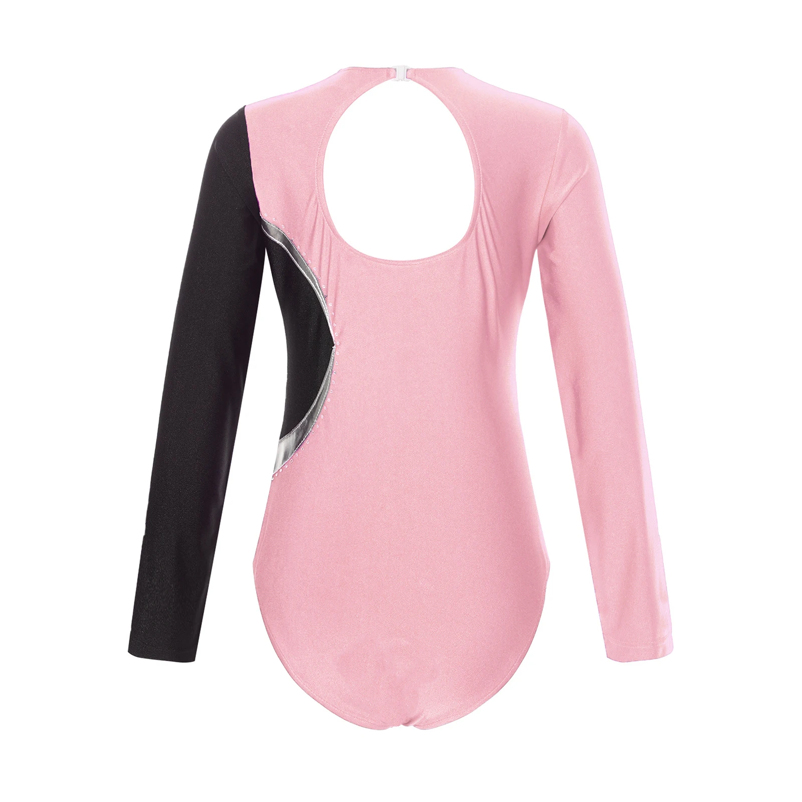 Mädchen Ballett Tanz Gymnastik Trikot Eiskunstlauf Akrobatik Yoga Performance Dance wear Langarm glänzenden Strass Bodysuit