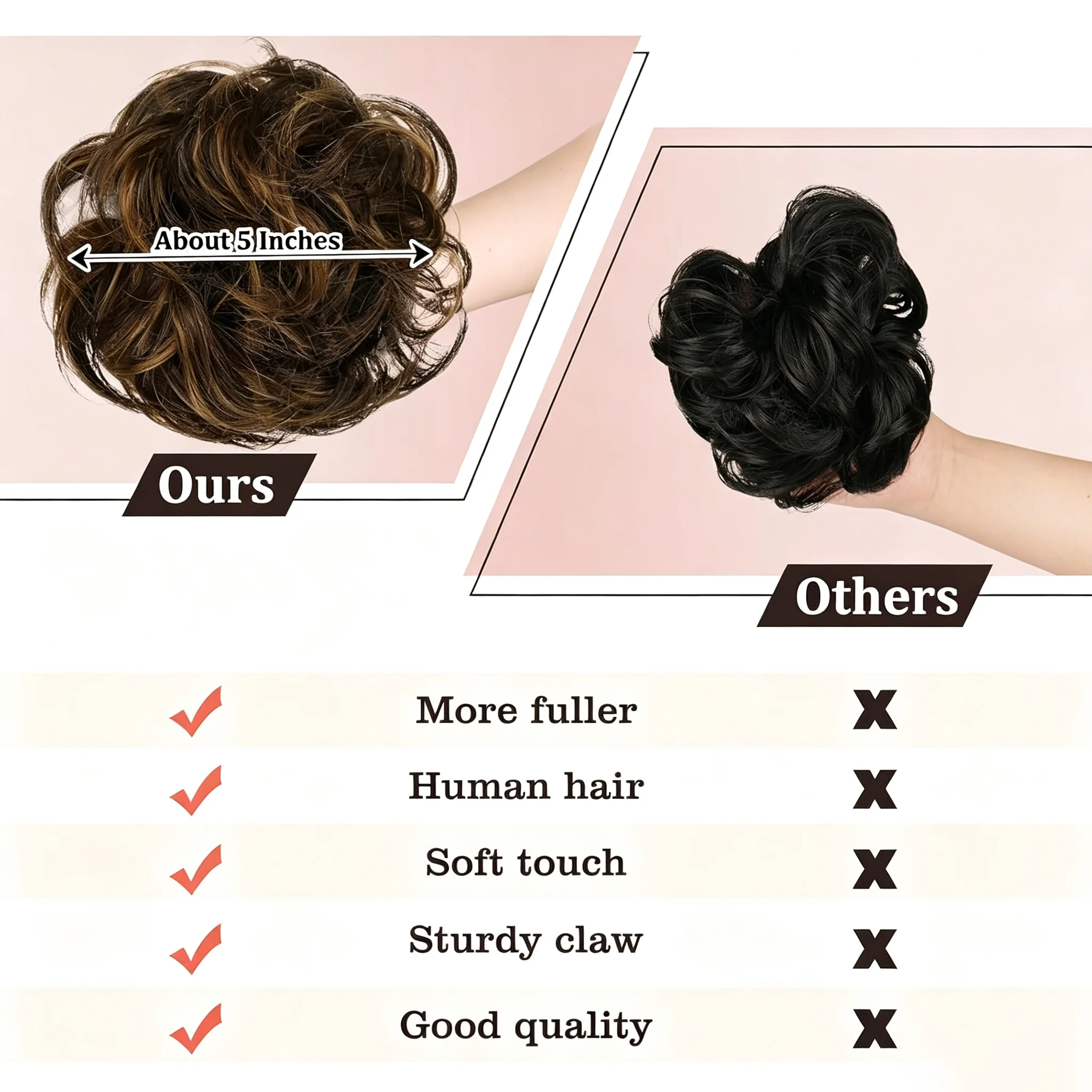 Thumbnail 2 - #83 Clip-In Chignon Hair Buns Ranking List in 2026