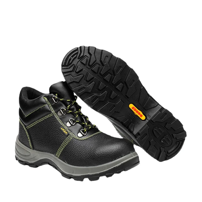 Anti-smashing, Anti-puncture, Oil, Acid, Alkali, Wear-resistant, Non-slip, Safety Shoes, High-top, Durable Work Shoes