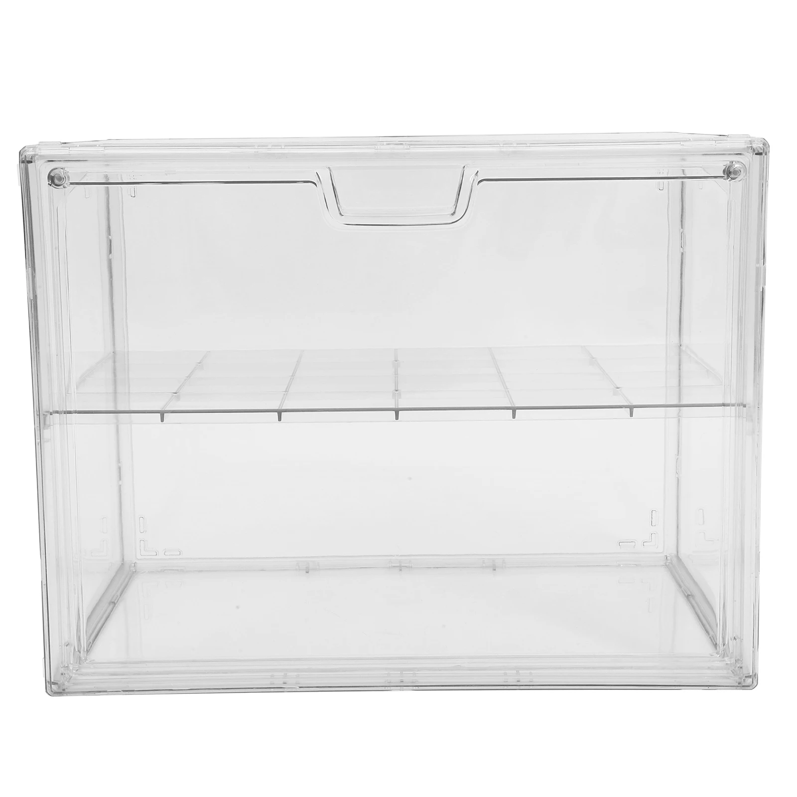 

1pcs Bread Box Containers Airtight Storage Counter Bread Box For Acrylic Double Layer Transparent Bakeries Home