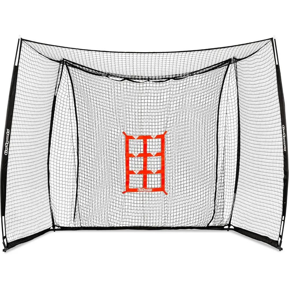 

Портативная тренировочная сетка для бейсбола и софтбола - 10 x 8 футов, для отработки ударов и подачи, для использования на заднем дворе.