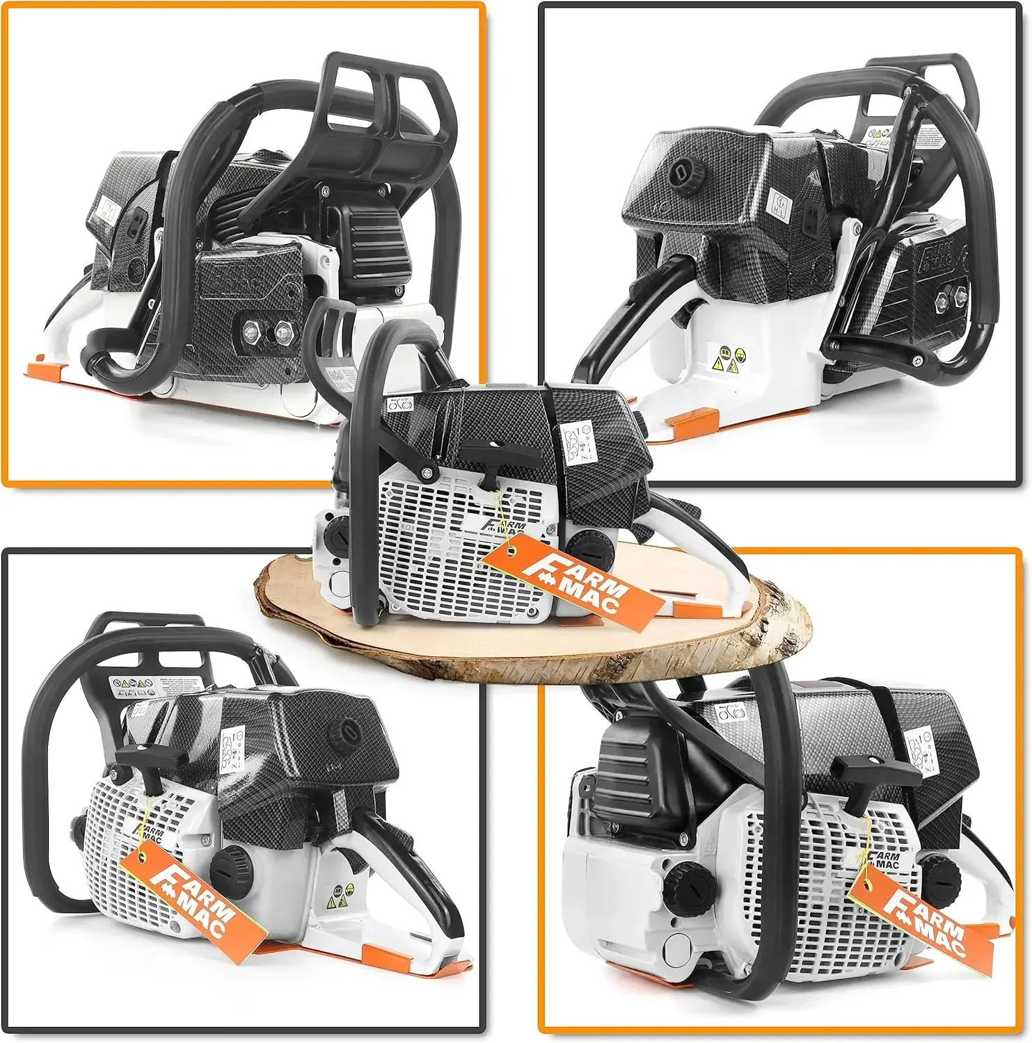 Motosserra a gás de 36 polegadas, motosserra NEOTEC 92cc motosserras de energia a gasolina de 2 ciclos, 5,2KW 7HP, todas as peças compatíveis com MS