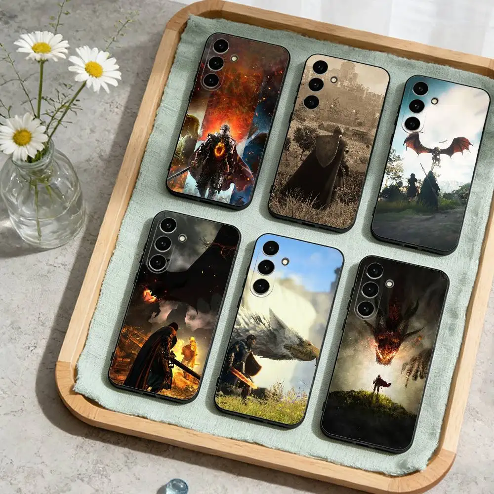 

Knight Style D-Dragon's D-Dogma 2 Phone Case For Samsung Galaxy A73,A72,A71,A70,A53,A52,A51,Others Soft Black Cover