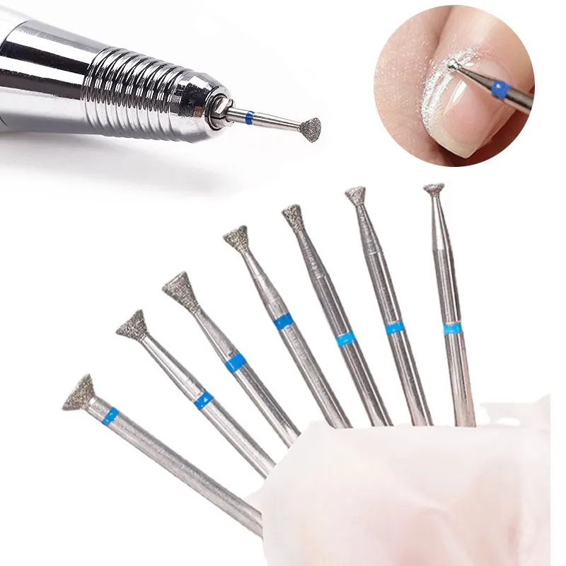 หนังกําพร้าทําความสะอาดเล็บเจาะบิตลบกาว Dead Skin เครื่องมือเล็บ Edge Treatment เพชรเครื่องบดอุปกรณ์เสริมเล็บเครื่องมือ