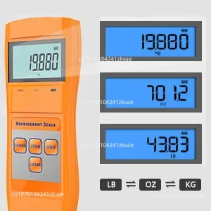 LMC-200/ LMC-200A Electronic Refrigerant Charging Weight Recovery Scale Wired Remote, 220lbs/ 330lbs