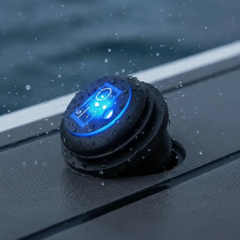 Round Rocker Switch 12V 20A Waterproof Marine Round Toggle Switch LED Lighted ON Off Switch Heavy Duty With Shell Car Boat
