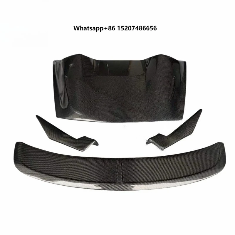 High Quality Carbon Fiber Rear Spoiler Wing For Boxster Trunk Bumper Cover Lid Car Spoiler Accessories