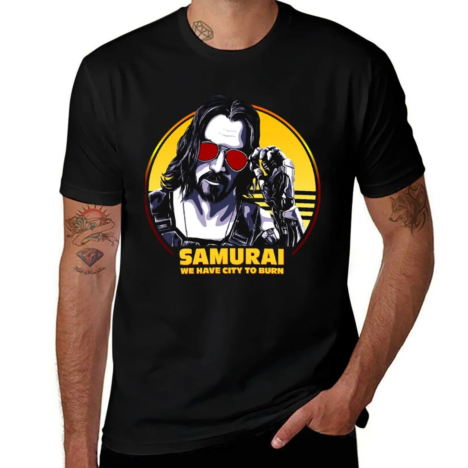 

Day Gift For Cyberpunk Gifts Music Fans T-Shirt man t shirt cotton t shirts cotton 100%