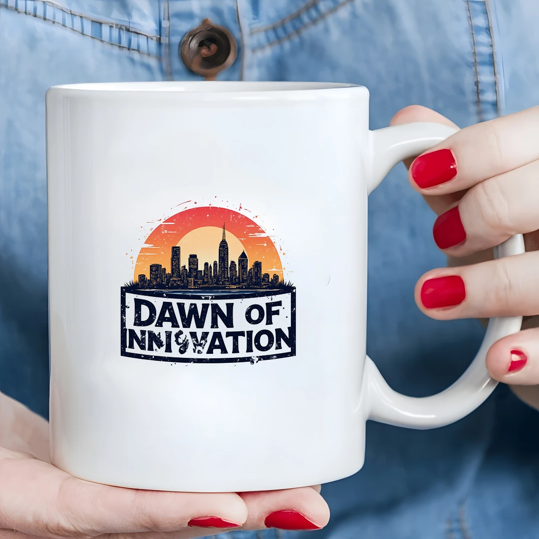 

11oz City Skyline Mug + Sunrise and Sunset Creative Cup + Kids Office Christmas Gift Cup