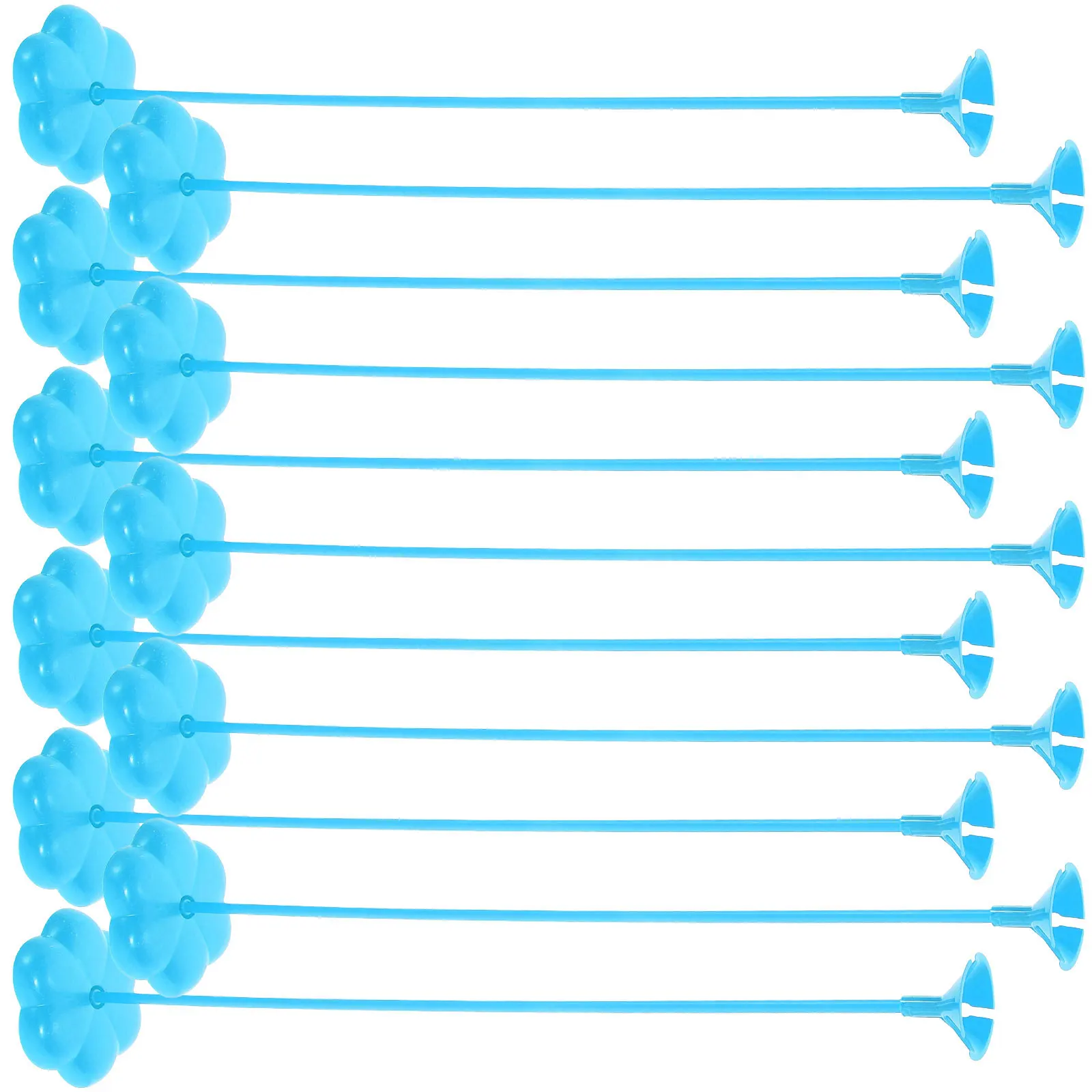 

50 Pcs Balloon Base Sticks 40cm Blue Plastic Tall St Party Accessories Reusable Balloon Holder Kit Tabletop Display Decorations