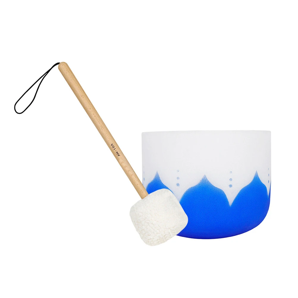

sHandmade Wood Sound Bowl Striker for Singing Bowl Gong Mallet Soft Fleece Grip Tibetan Ritual Accessory