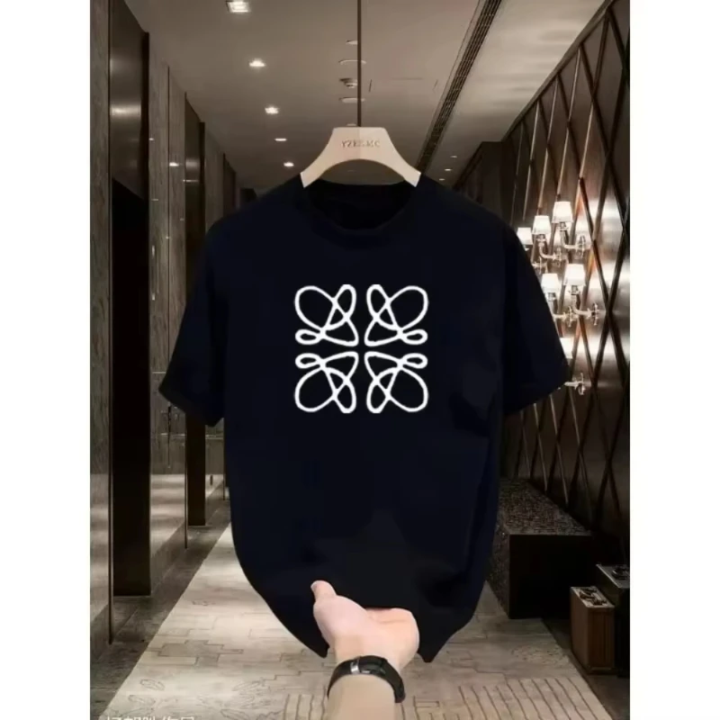 2026 Latest Summer Loose Large Size Printed Cotton Women's T-shirts Comfortable and Fashionable Loose Short Sleeves ins