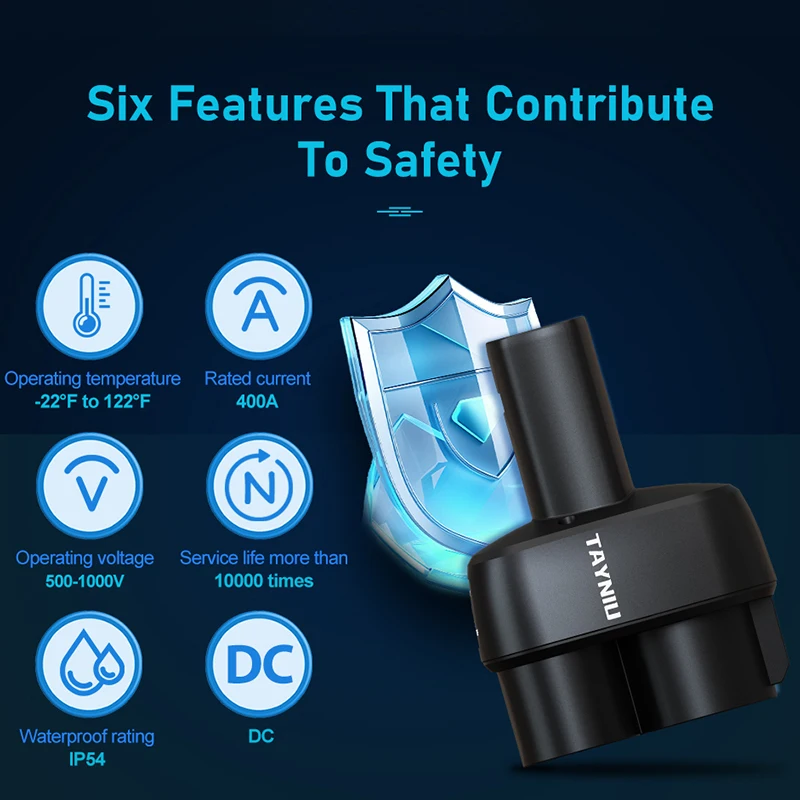 TAYNIU CCS to Tesla Adapter 250 kW High-Power CCS1 to Tesla Adapter CCS Combo 1 Compatible with Level 3 DC Fast Charging Station