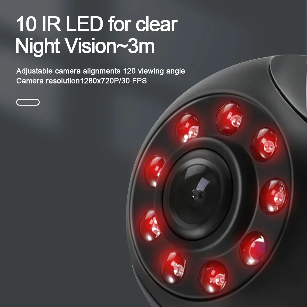 

Беспроводная Wi-Fi камера заднего вида, магнитная сцепка, резервное устройство мониторинга заднего хода, перезаряжаемая камера IOS Android, грузовик, кемпер, автобус