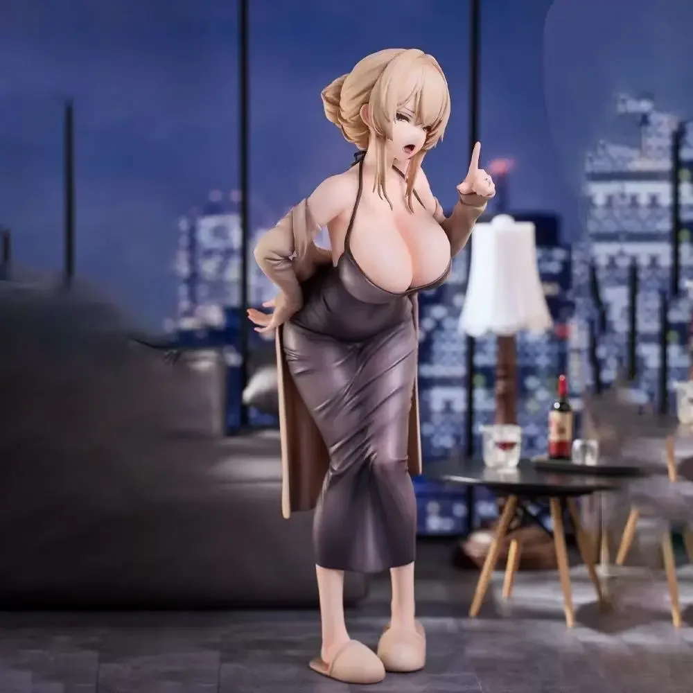 //19CM Standing Anime-Style Beautiful Girl Ornament, Eren Figure in Sexy Dress, Desktop Figurine
