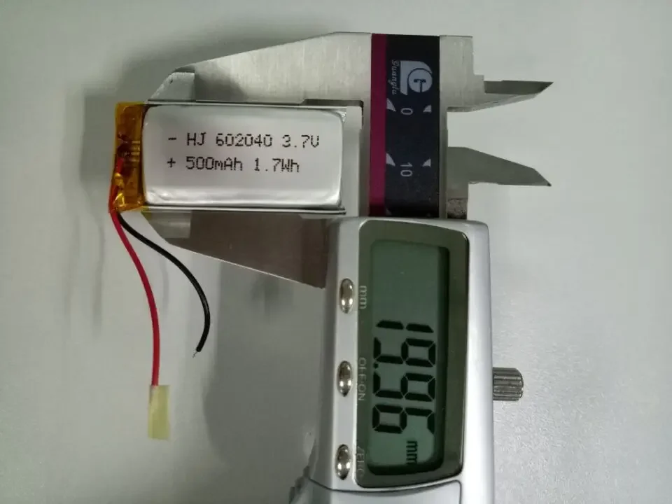 Batería de polímero de litio HJ 602040   Lámpara de zapato LED con batería de litio incorporada venta directa de fábrica HJ 602040