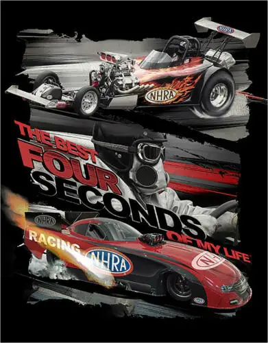 NHRA Drag Racing Best 4 Seconds Garage Man Cave Wall Décor Metal Tin Sign New