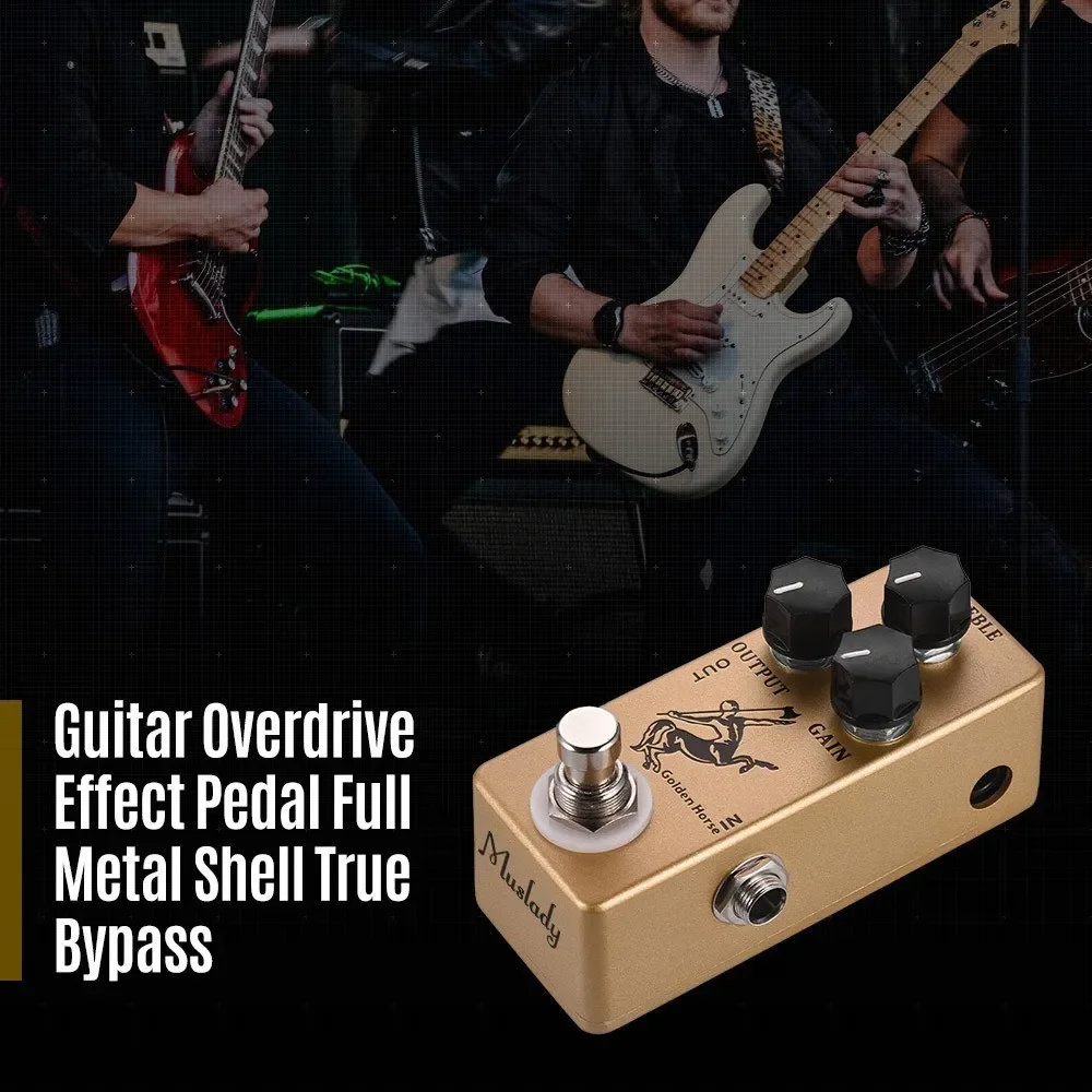 Golden Horse Guitar Overdrive Effect Pedal