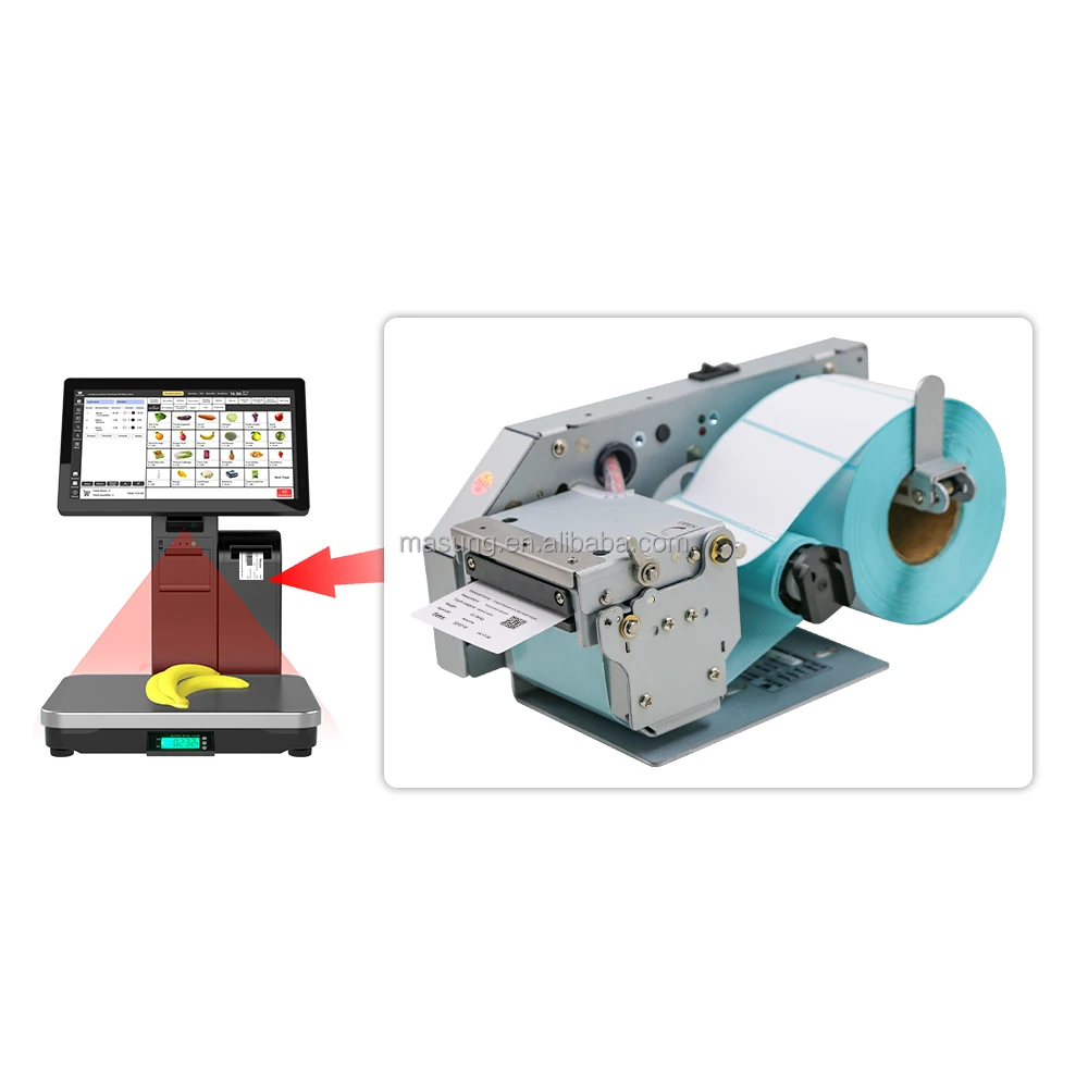 

MS-LP212A Высокоскоростной 58-мм рулонный термопринтер для этикеток и чеков, модуль термопринтера для этикеток