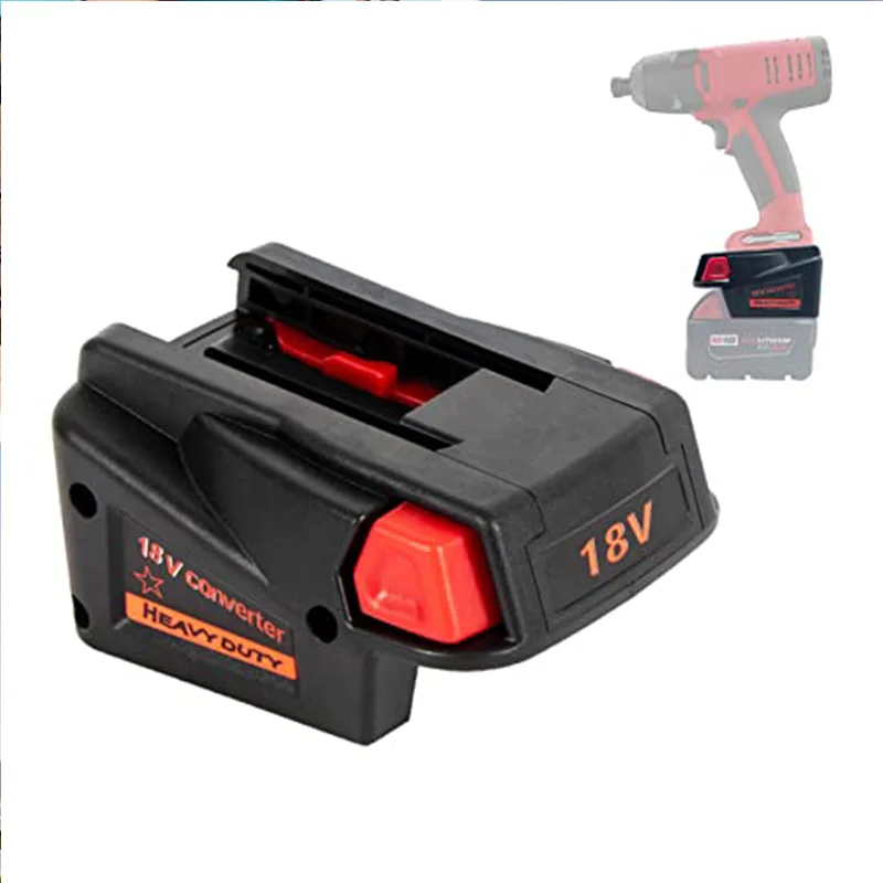 

M18V18 Battery Adapter Converter for Milwaukee M18 18V Lithium-ion Battery to Milwaukee V18 18V NI-CD Battery (with USB Port)