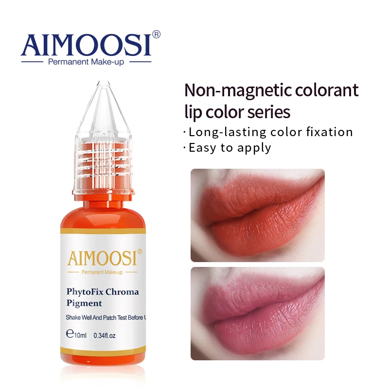 

AIMOOSI 0.34 oz/10ml Hybrid Liquid PMU Lip Tattoo Ink Semi Permanent Plant Extraction Makeup Long-lasting Makeup Lips