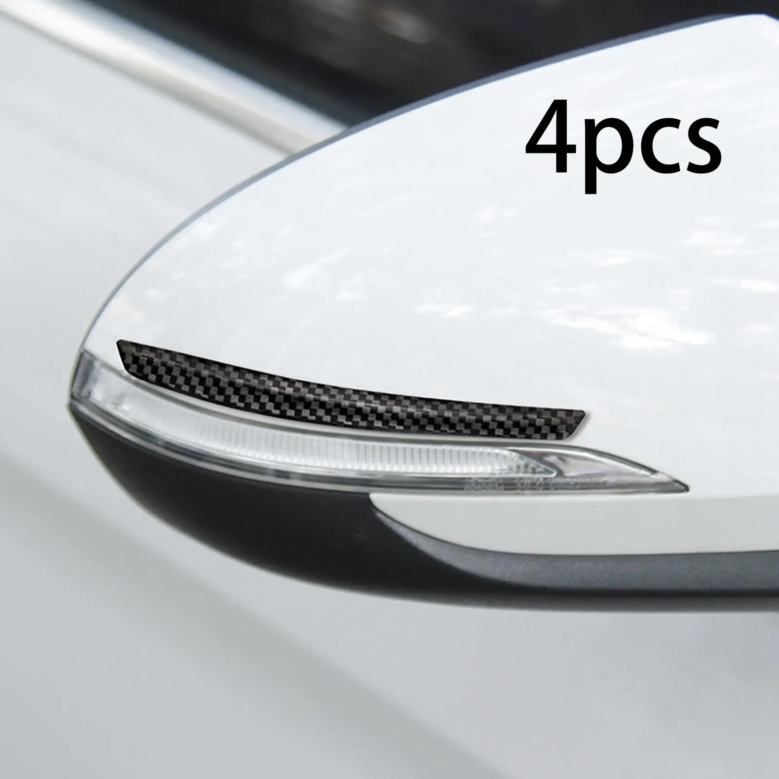 4 Pieces PVC Car Door Edge Guards Stylish Flexible Adhesive for Vehicle