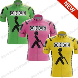 Maillot Retro Once Team 2021 Cycling Jersey Short Sleeve Summer Cycling Clothing Road Bike Shirt Bicycle Tops MTB Wear Uniform