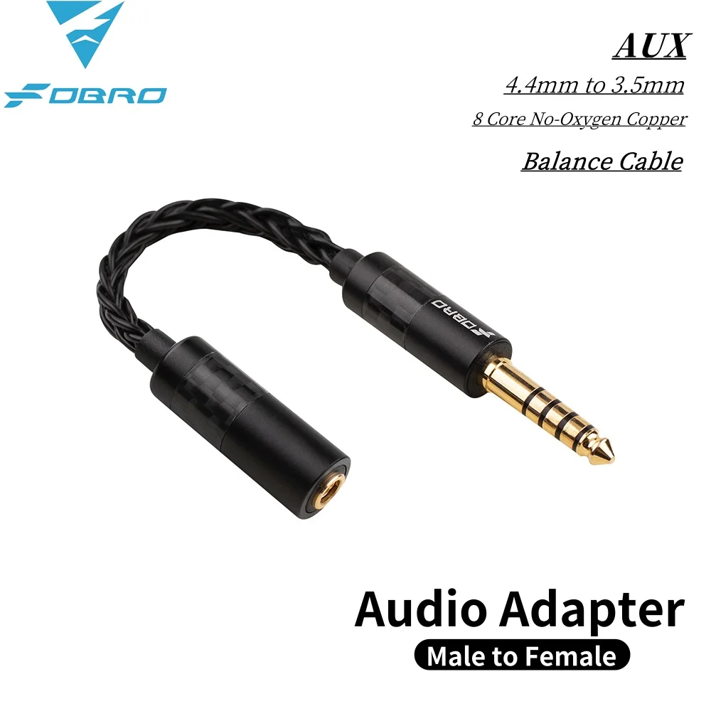 Audio Cable Balanced Cord 4.4mm to 3.5mm male to female for computer MP3 Power amplifier Headphones 2.5mm 3.5mm 4.4mm