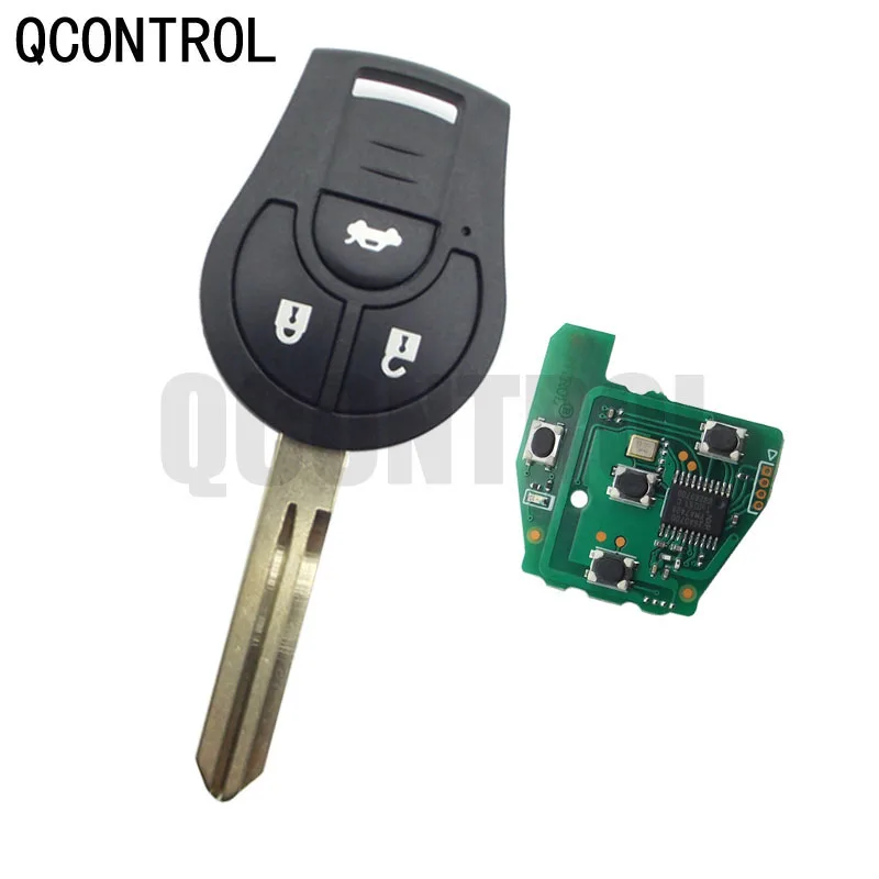 QCONTROL 3 + 1/4 Tombol 315MHz dengan ID46 Chip PCF7952 Keyless Entry Smart Remote Key Fob untuk Nissan Teana 2009,2010.2011,2012