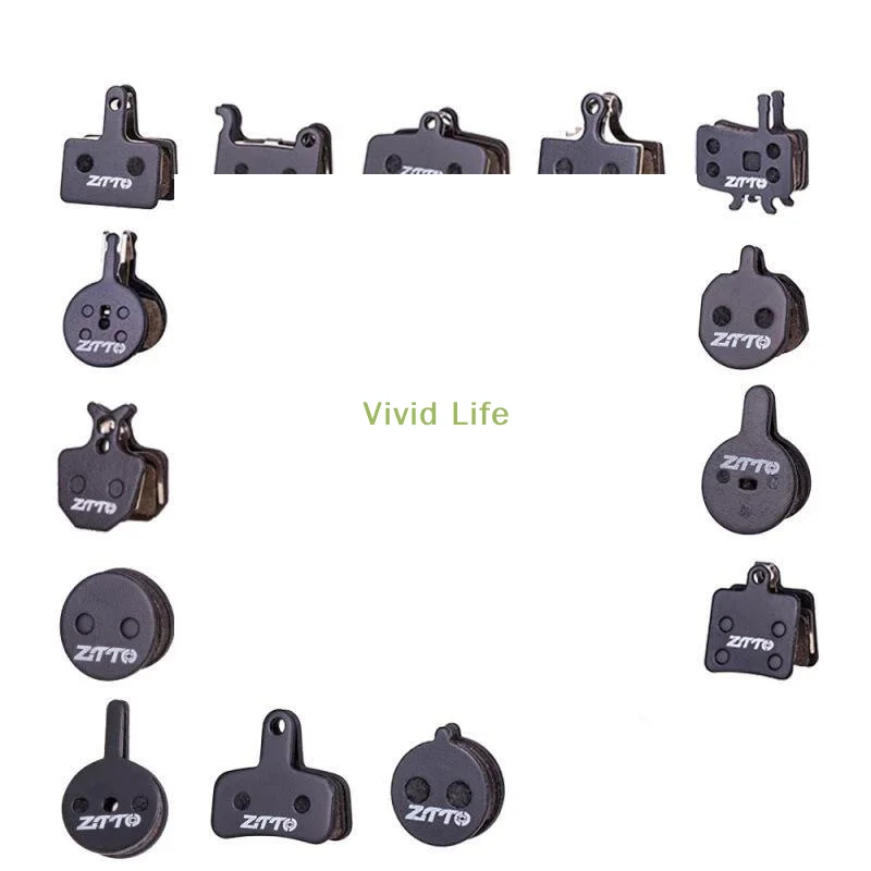 ~1Pair Bicycle Copper Alloy Brake Pads Hydraulic Brake Pads Wear-resistant Pads For Bicycle Semi-Metallic Disc Brake Pads