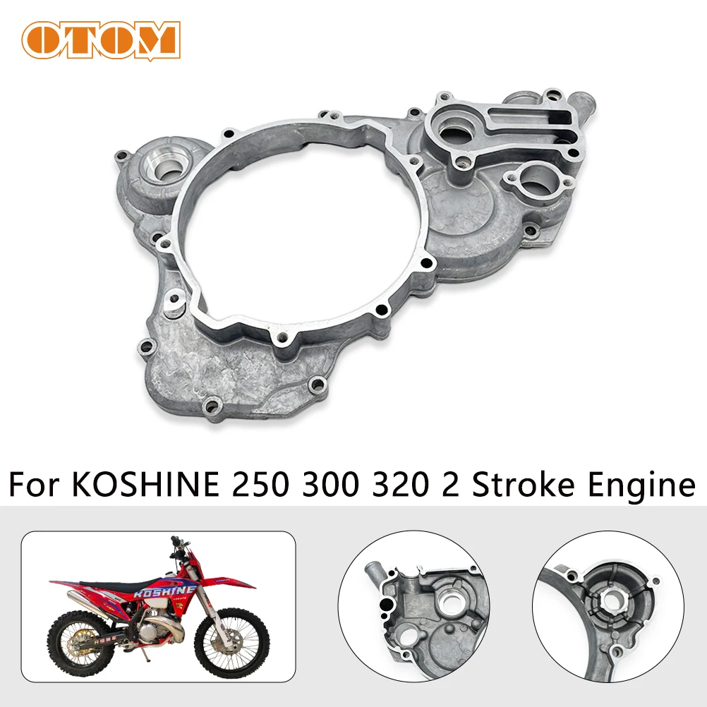 OTOM Clutch Cover For KOSHINE 250 300 320 2 Stroke Engine Clutch Protector Guard Crankcase Right Clutch Cover