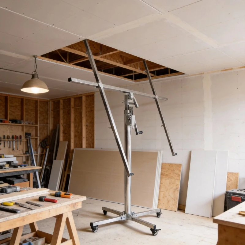 

Woodworking Ceiling Upper Board Gypsum Lift Hand Crank Electric Punching 3-in-1 Bracket