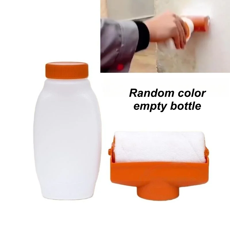 【Wall Repair And Touch-Up Tool Reusable 350ml Paint Roller Brush Water Based Latex Paint Plastic Bottle DIY Accessories】