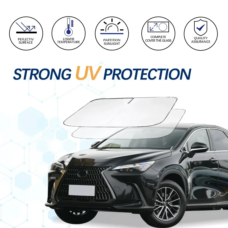 For Lexus NX 300H NX350H NX450 Windshield Sun Shade Sunshade Sun Visor Protector Foldable Blocks UV Rays Keep Car Cooler