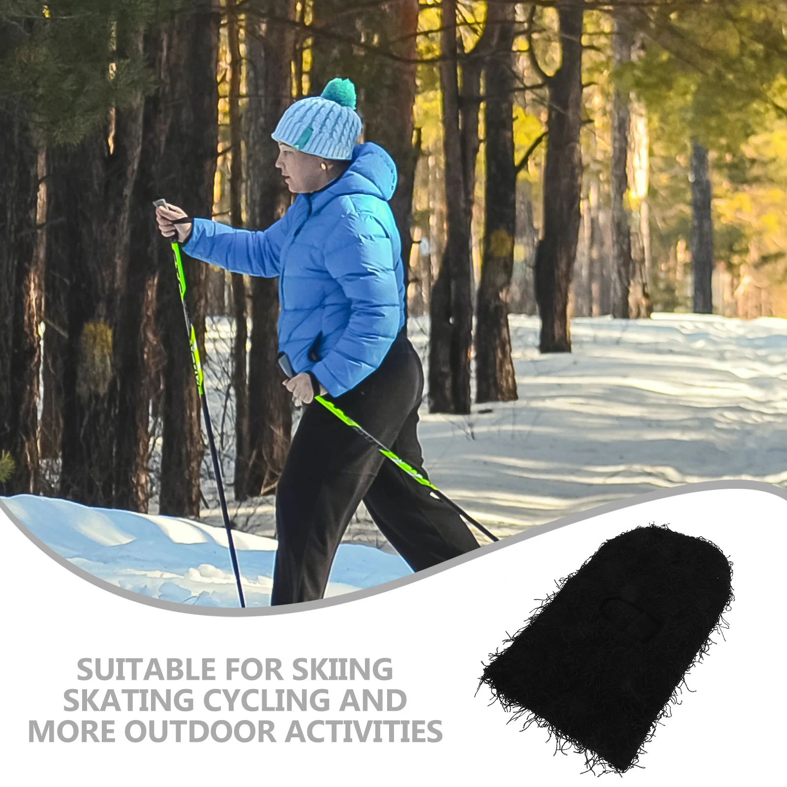 

Ski Mask Cycling Neck Cover Windproof Masks Face Keep Warm Skiing Fabric Mountaineering Covering for Cold Weather