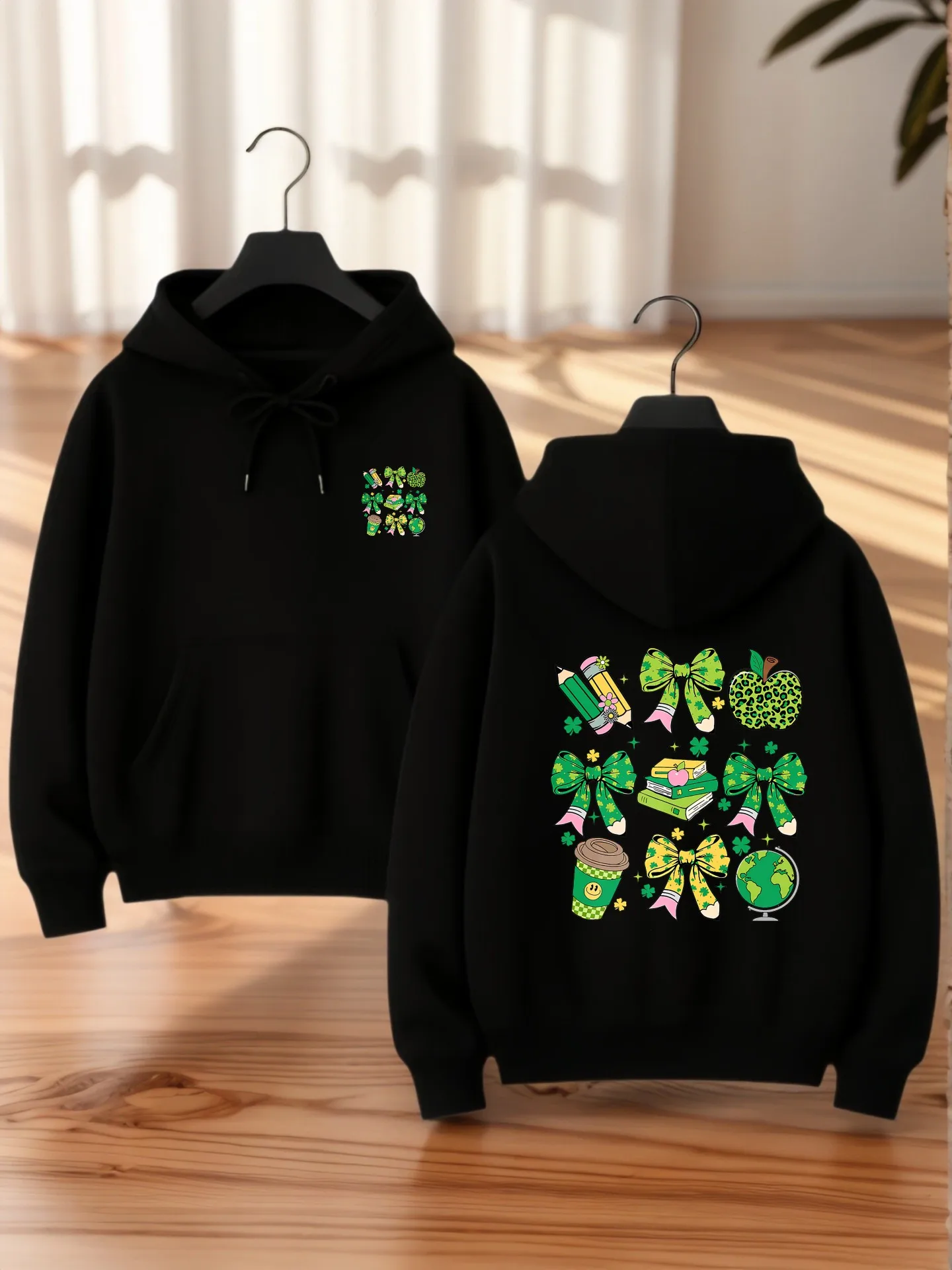 

Graphic Hoodie Women, Cute Print, Casual Aesthetic, Soft Fabric, Casual Everyday Wear, For Young Men