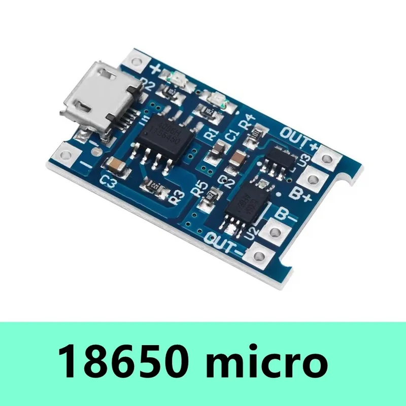 Módulo de Panel de carga de batería de litio TP4056, TYPE-C, interfaz USB, protección de carga, dos en uno