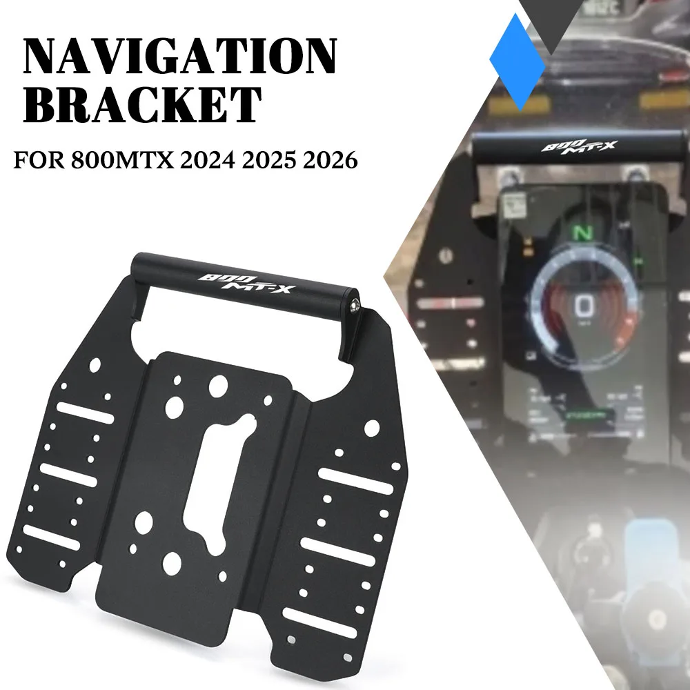 

800 MTX Motorcycle Phone Stand Holder GPS Navigation Bracket Plate Extension Bar Fit For CFMOTO 800MTX 800MT-X 2024 2025 2026