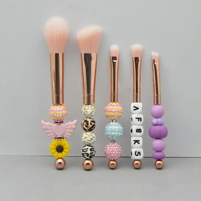  Versatile DIY Makeup Brush with Metal Handles Design Professional Beauty Tools