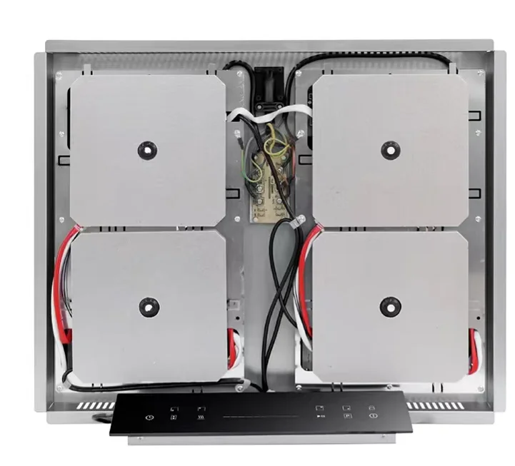 Hidden induction cooker with seamless embedded installation under marble stove top