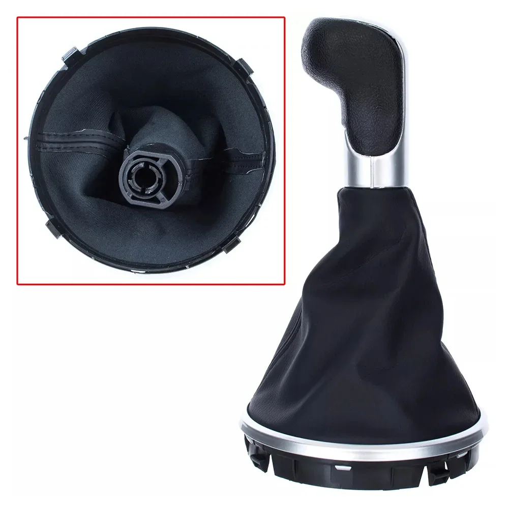 ABS And Rubber Gel Gear Knob And Lever Cover Assembly For Skoda For FABIA II 2006-2010 With Sporty Racing Aesthetic view 5