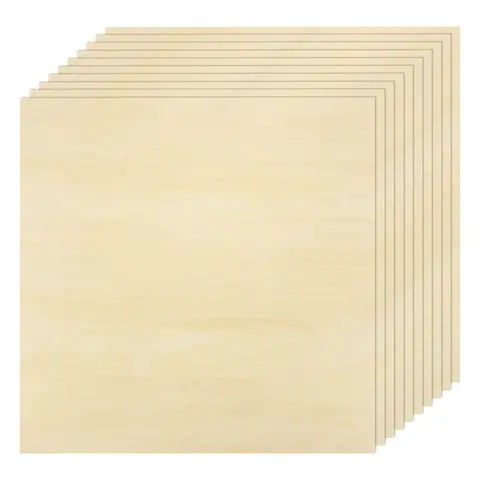 3/5/8/10pcs Basswood Sheet Thin Unfinished Wood Plywood Boards DIY Bass Wood Sheets Painting Crafts Laser Cutting Engraving
