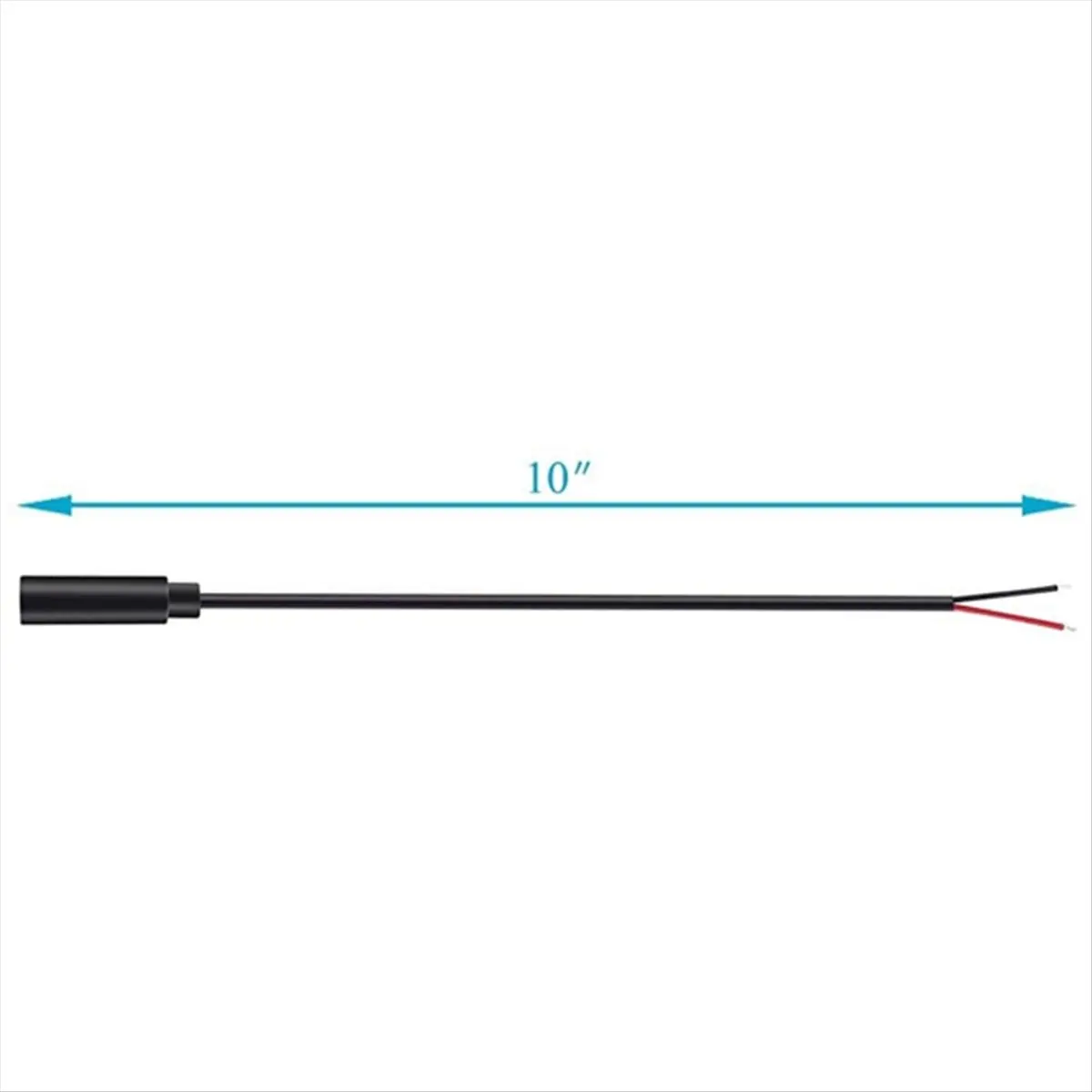 Y60A NEW-10Pcs Replacement 3.5mm Female Jack to Bare Wire Open End 2 Pole Mono 1/8 inch 3.5mm Jack Plug Connector Audio Cable