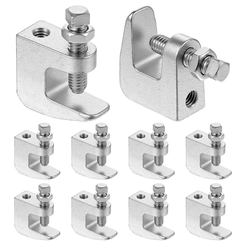 PZHI-Iron Beam Clamp 10 Pcs UNC 3/8