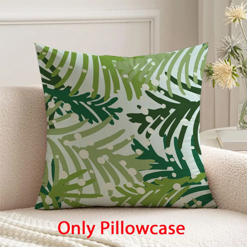 

winter pillowcase pillow cases 45x45 cushions cover party decor home decoration Christmas green Decorative cushions