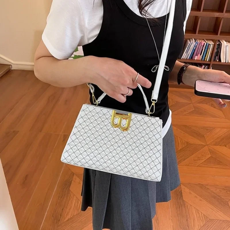 Vintage Fashionable Diaper Bag Leather Shoulder Bag Ladies Luxury Brand Famous Designer Popular Classic