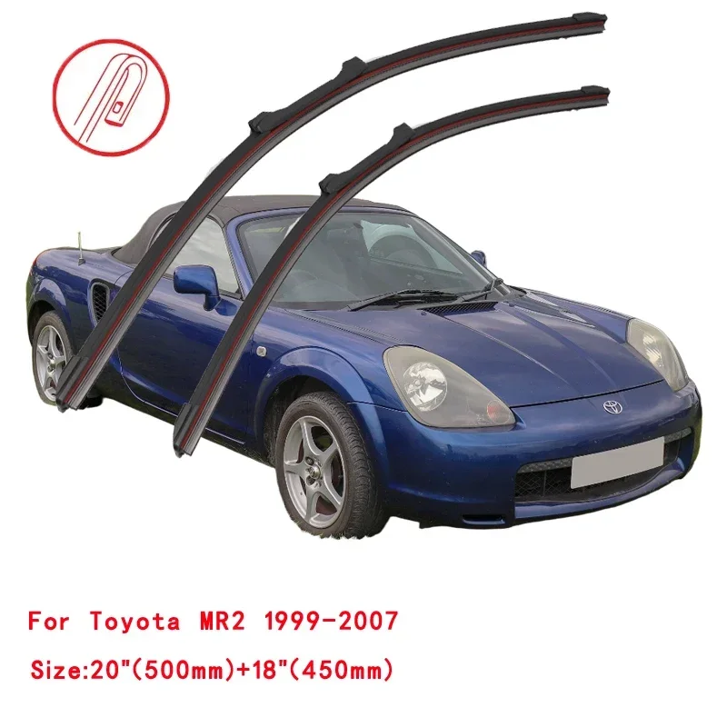 For Toyota MR2 MR 2 1989-2007 Car Windshield Wiper Blade Front Windscreen Brushes Washer Accessories Window Cleaning Replacement