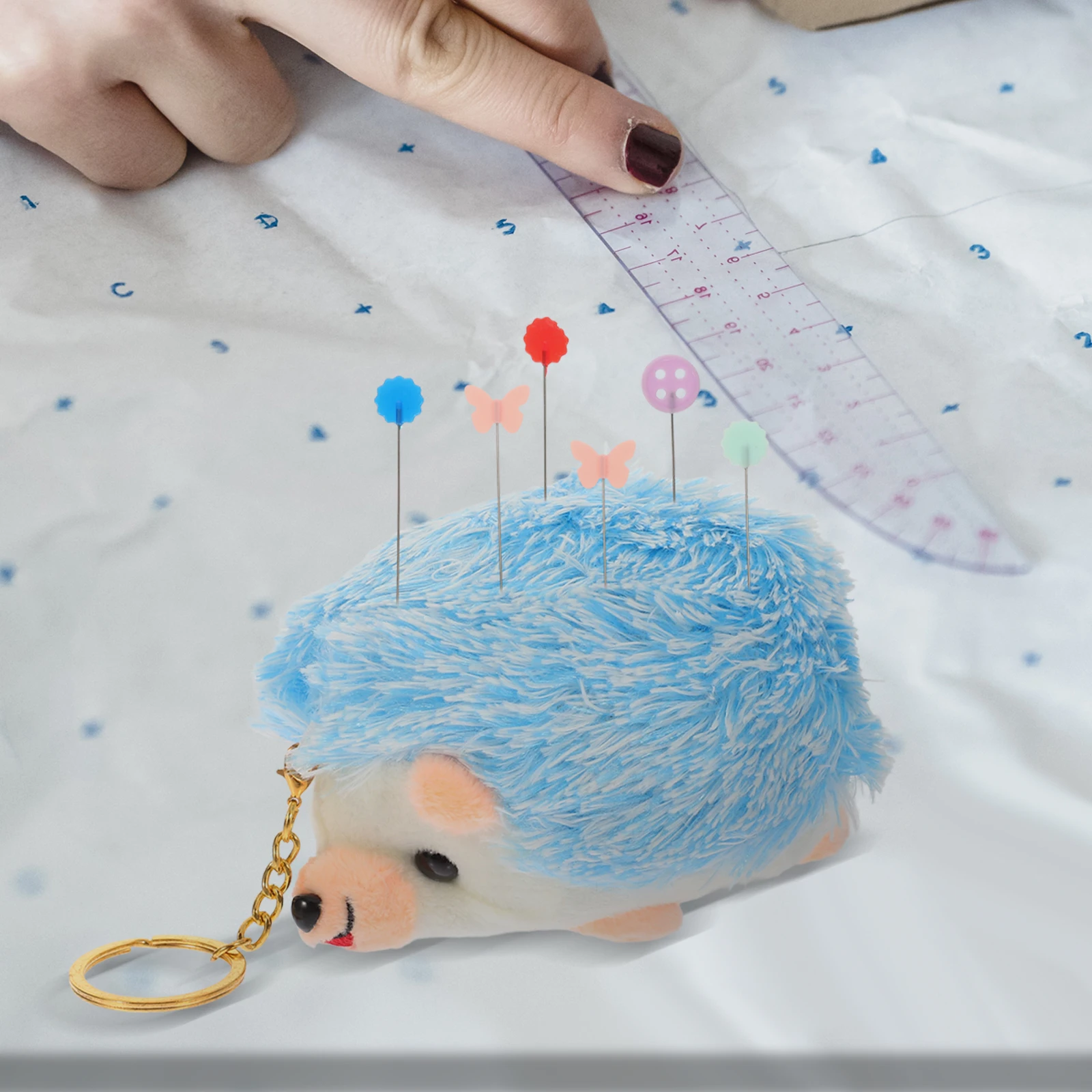 

1 Set Hedgehog Pin Cushion Sewing Cute Pincushion Needle Holder Position Pins For Quilting Crafts Patchwork Diy Projects With